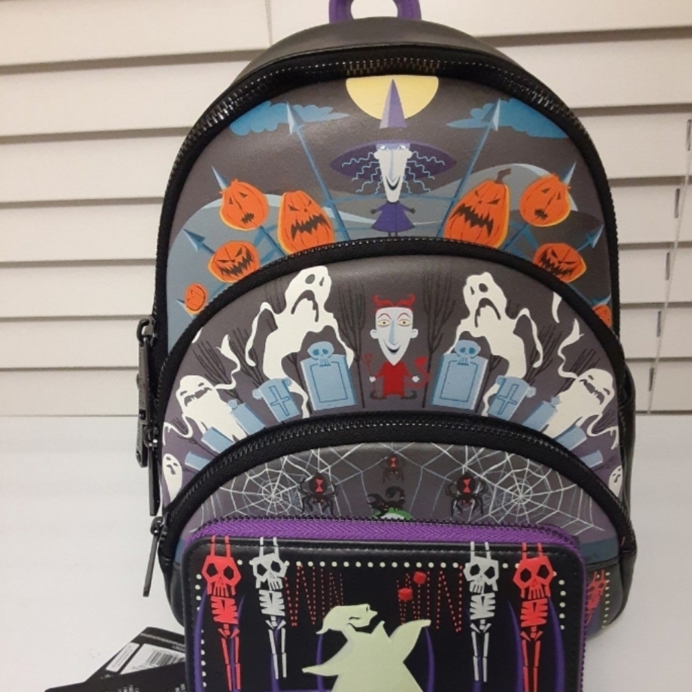 Loungefly backpack and wallet